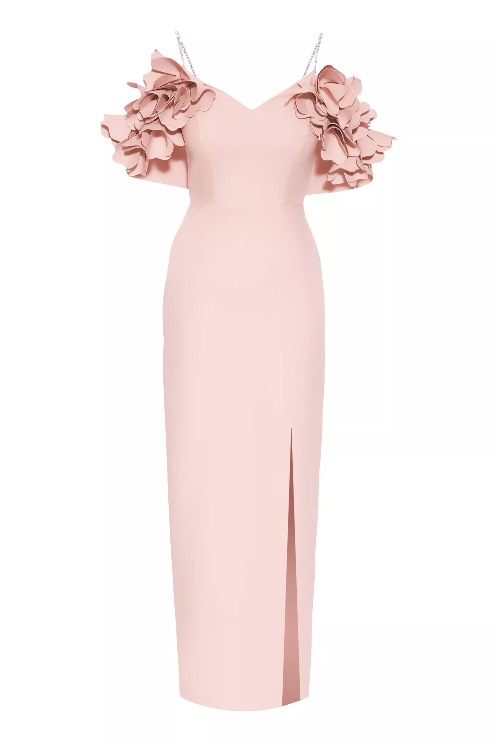 Blush Crepe Sleeveless Long Dress 965162 040 Fall 21 KeiKei