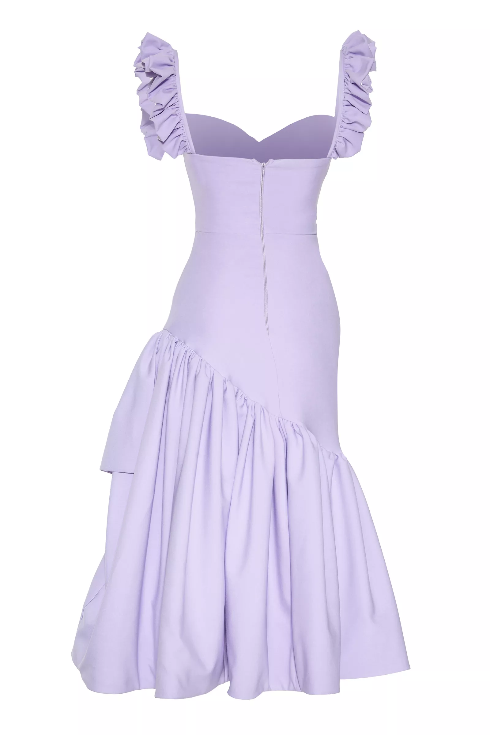 Lilac Crepe Sleeveless Maxi Dress