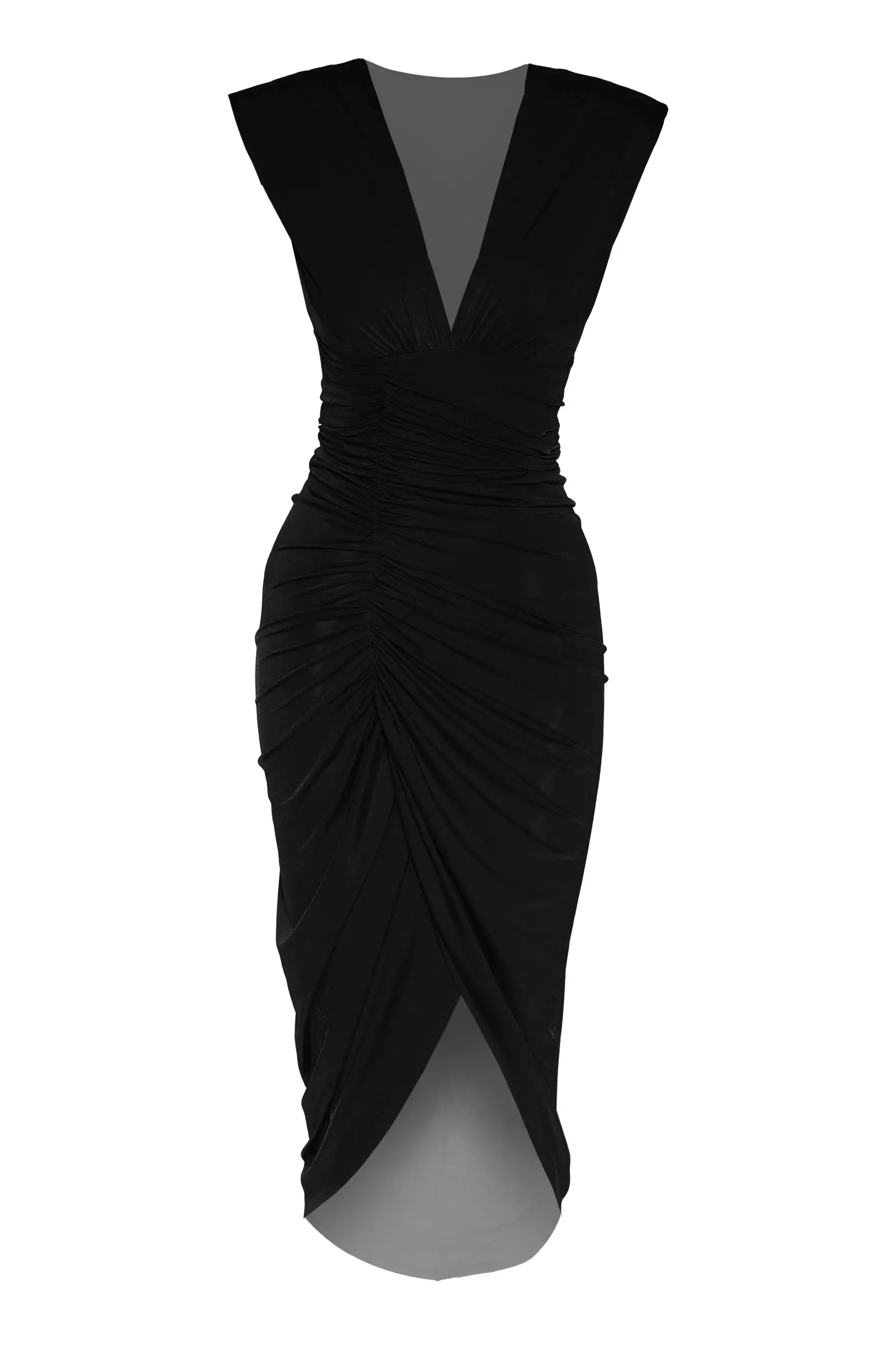 Black Sendy Sleeveless Maxi Dress