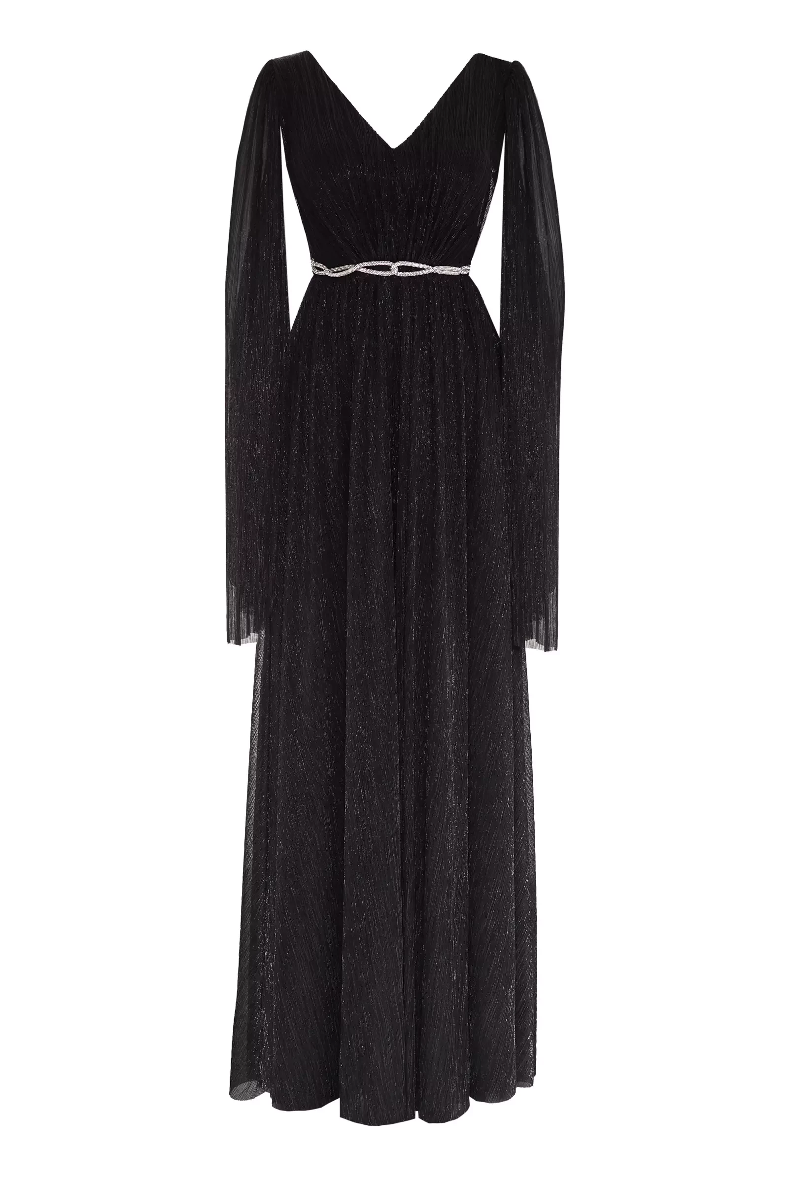 Black moonlight sleeveless maxi dress