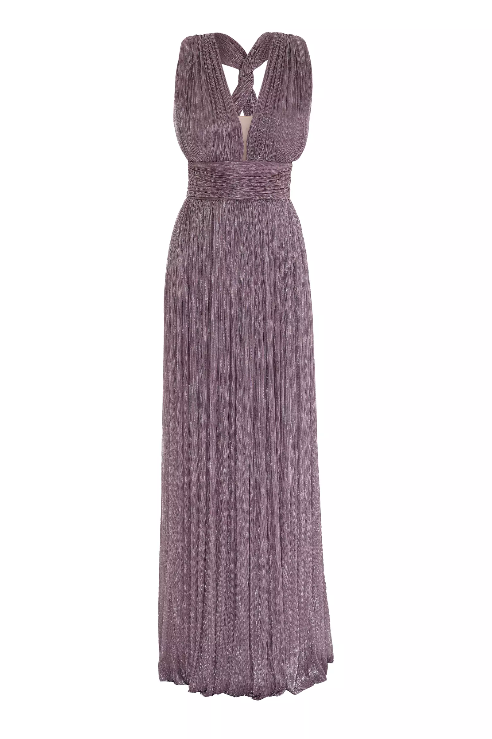 Lilac Simli One Arm Mini Dress