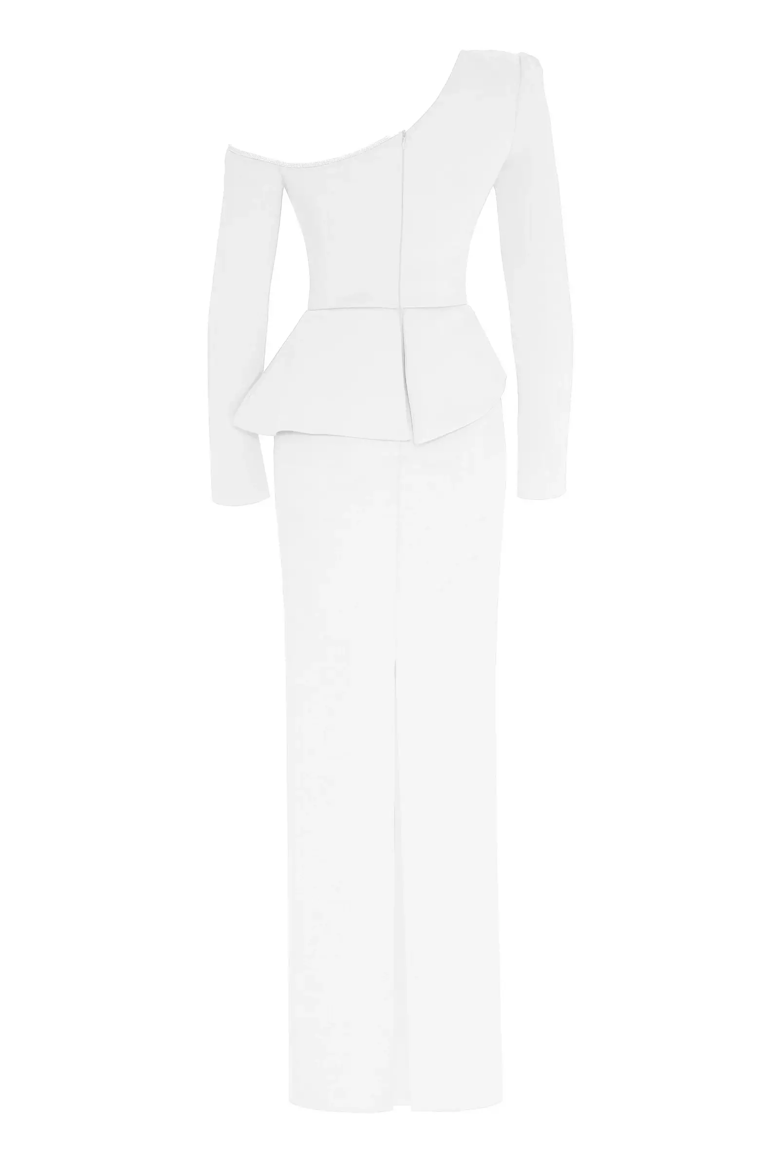 White Dokuma Long Sleeve Maxi Dress