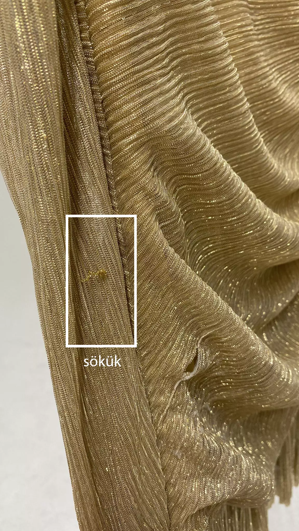 Gold sparky long sleeve mini dress