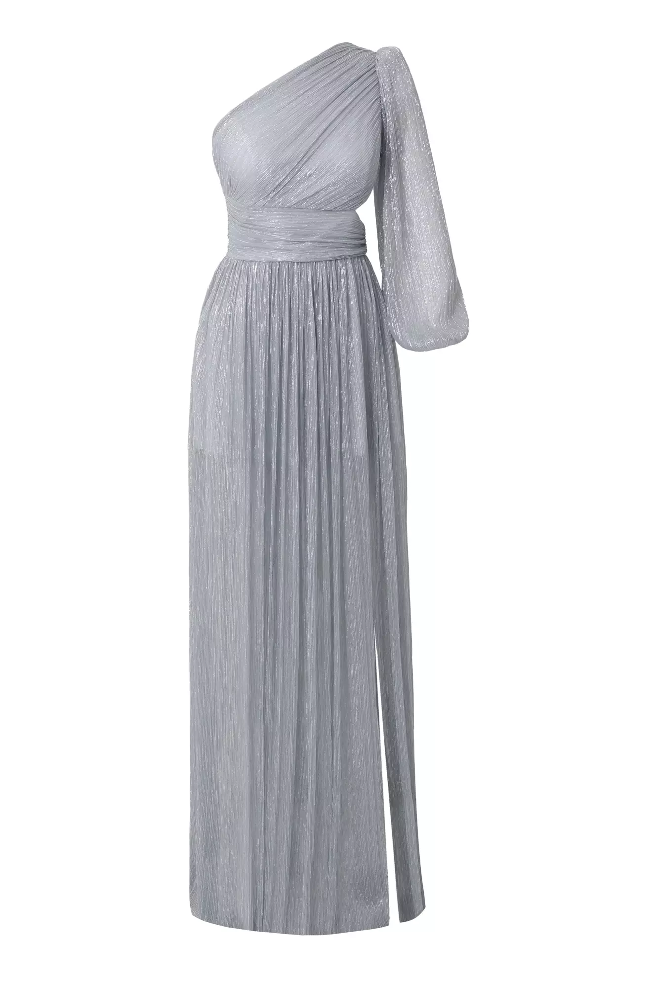 Silver moonlight one arm long dress
