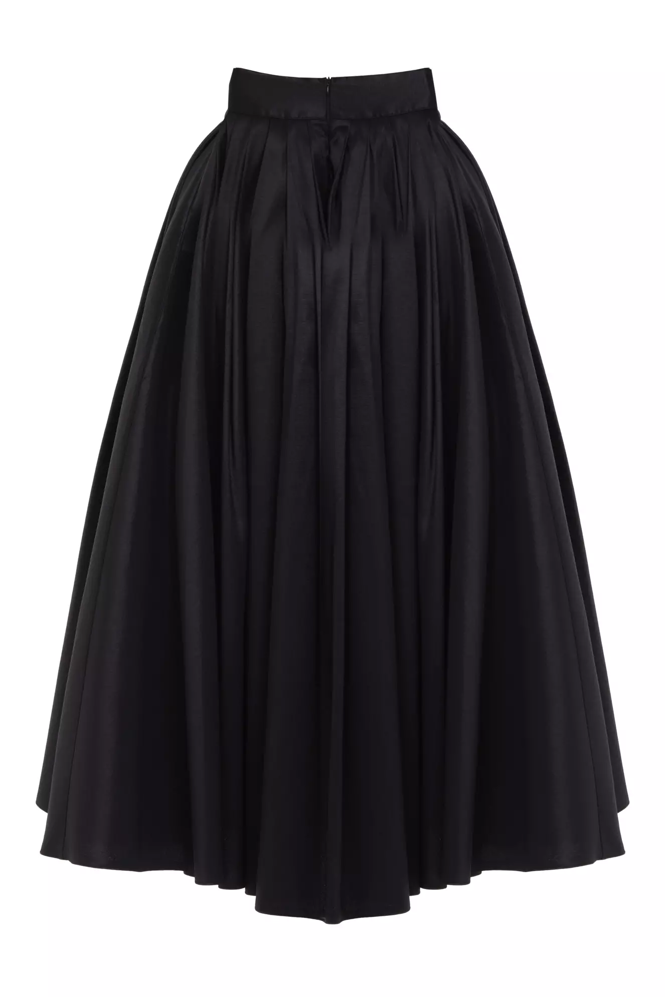Black tafta long skirt