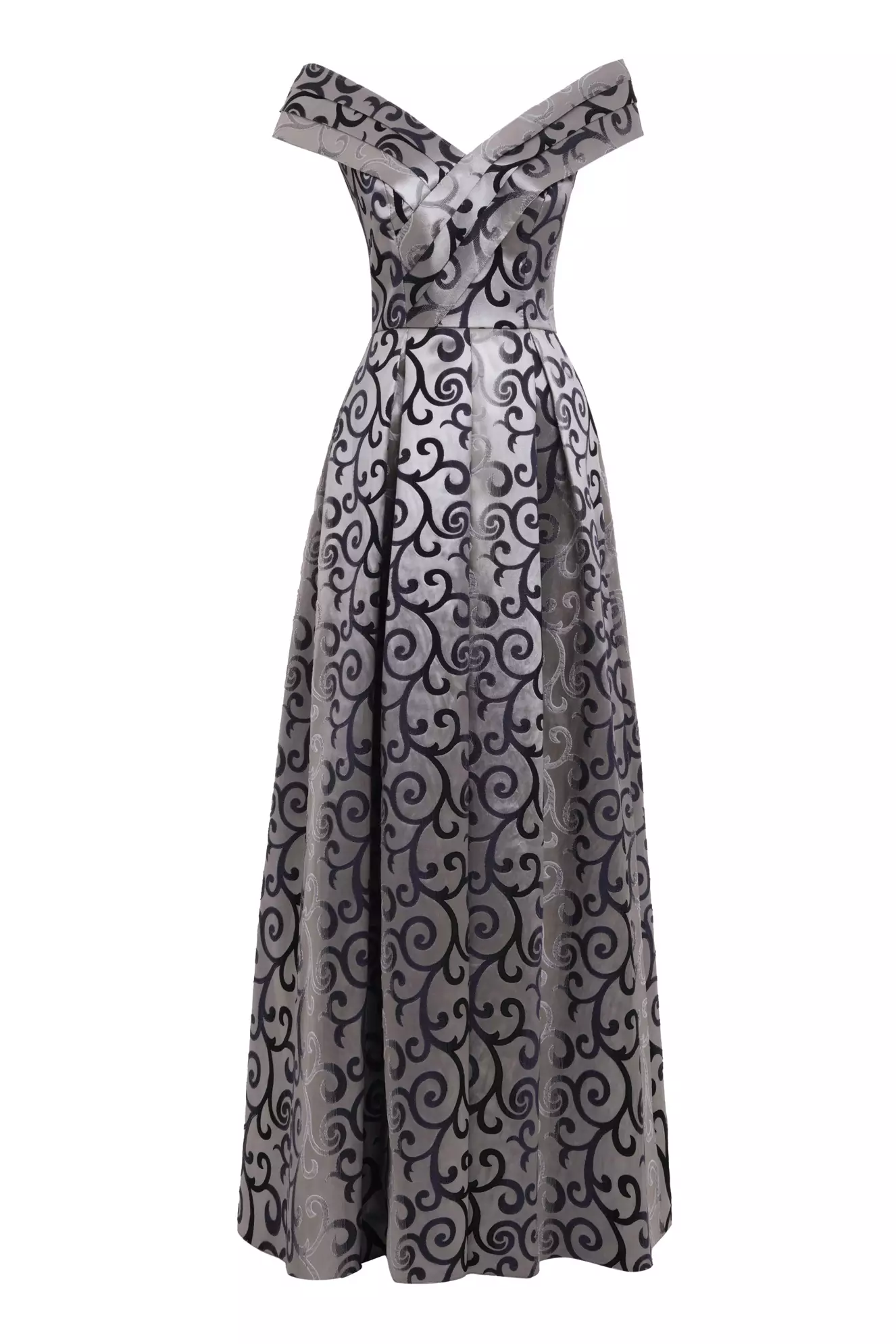 Printed jakar short sleeve maxi dress