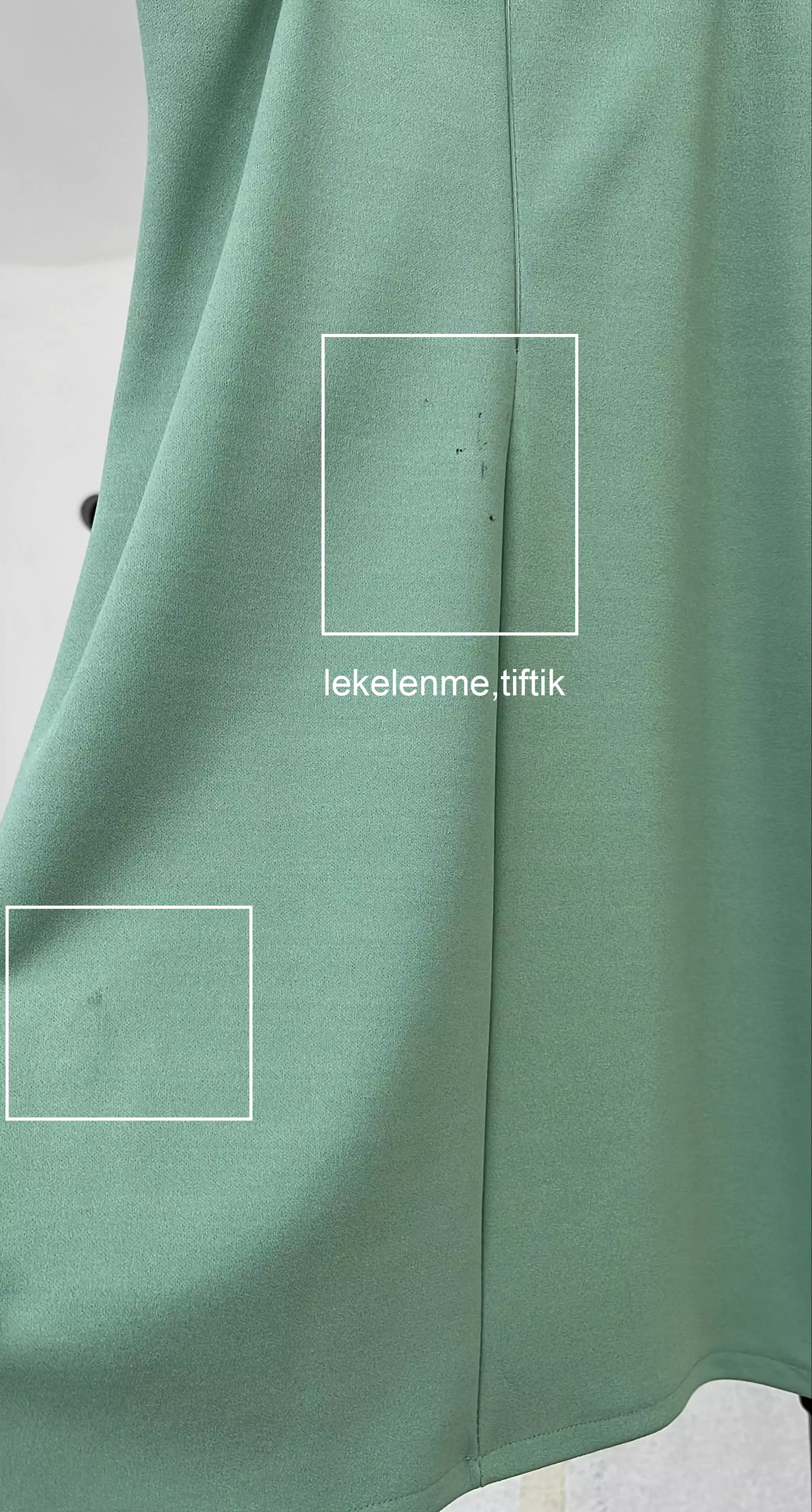 Mint green crepe sleeveless mini dress