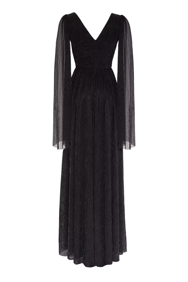 Siyah Gümüş Moonlight Sleeveless Maxi Dress-965260-033 | Maxi 